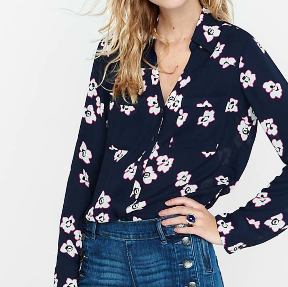 Slim Fit Floral Blouse